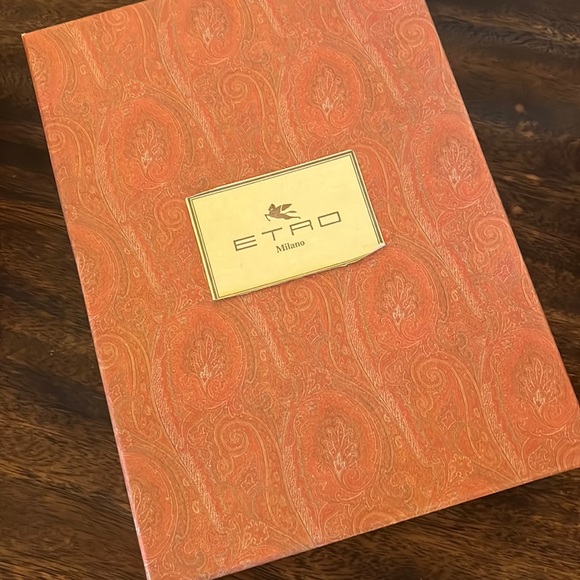 ETRO Orange Paisley and snakeskin Bag NEW w/box - Picture 2 of 8